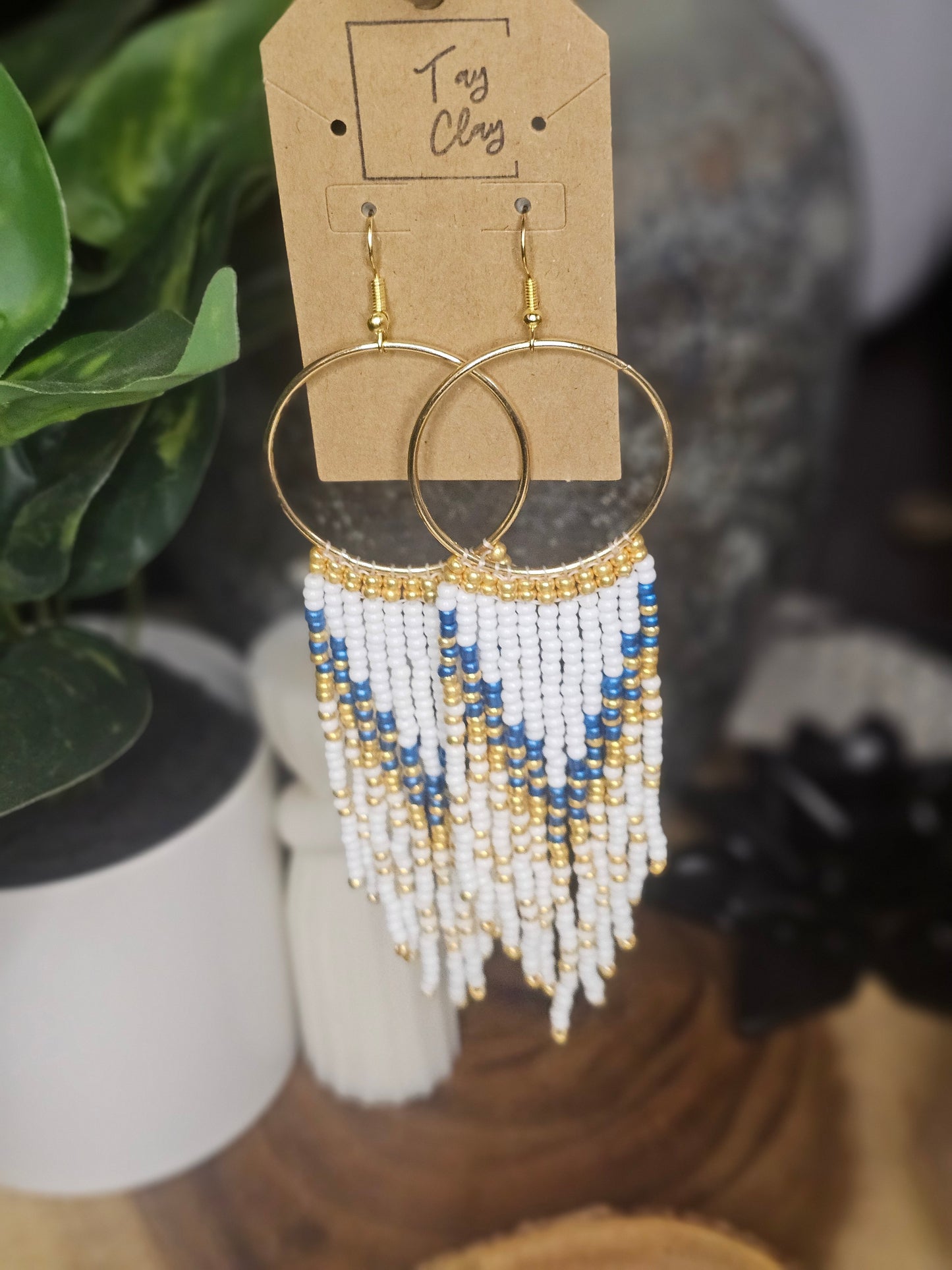 Chelsea Beaded Fringe Earrings