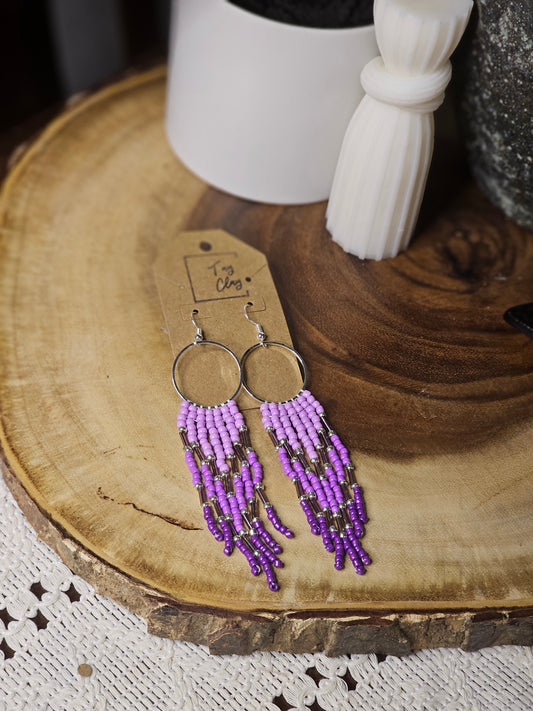 Rayne Beaded Fringe Earrings